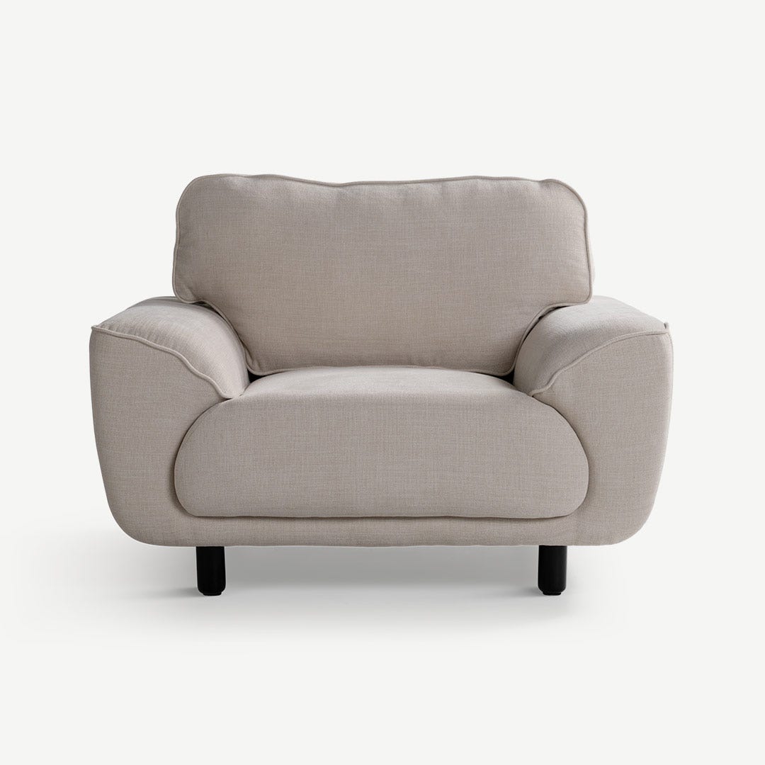 Moryan 1 Seater Sofa Ecru