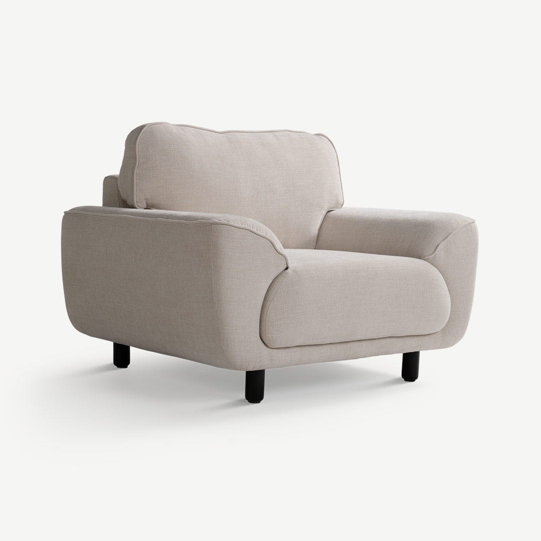Moryan 1 Seater Sofa Ecru