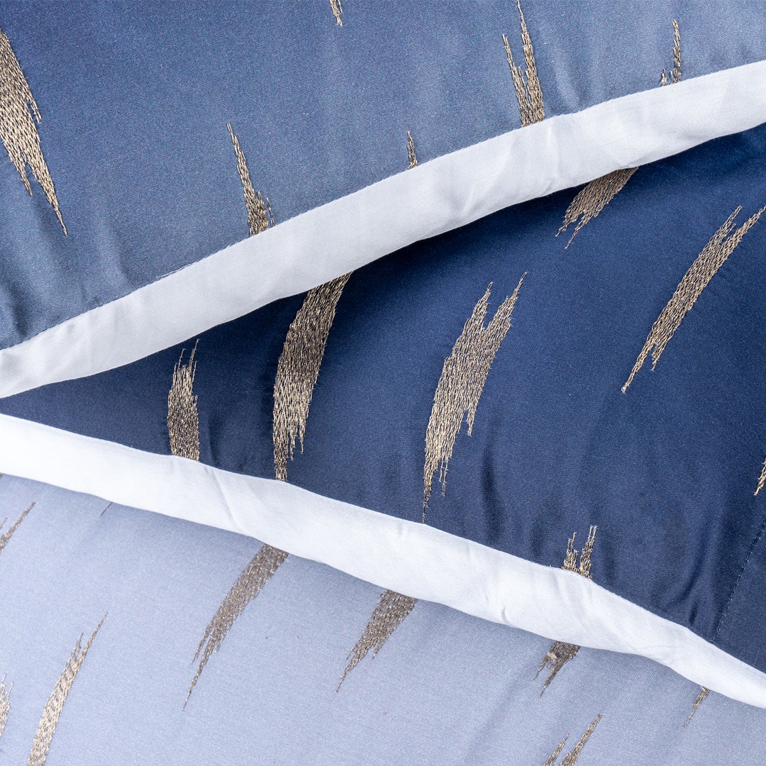 Murat Embroidered Printed Comforter Set -Multicolor