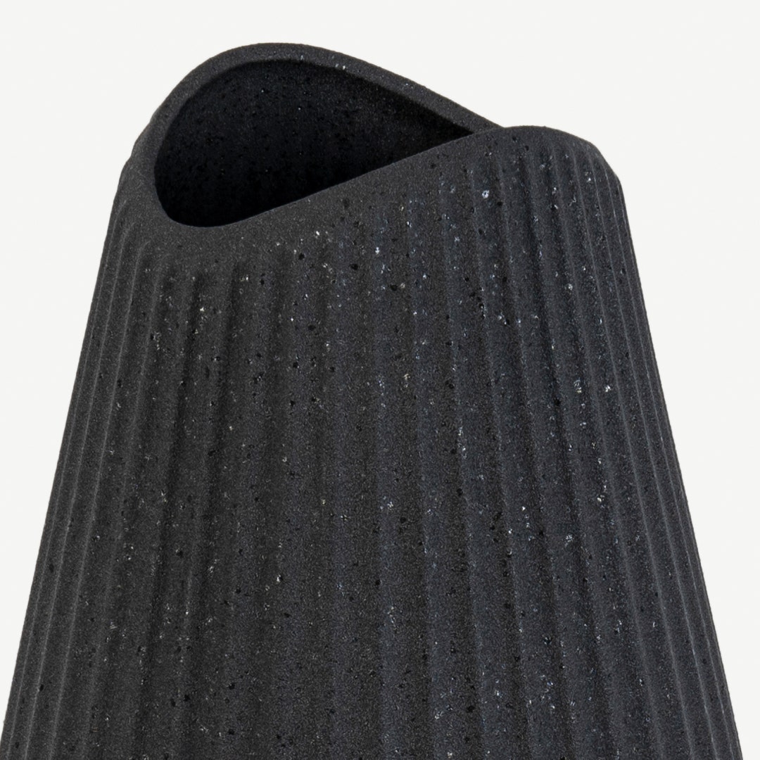Murrano Ceramic Decor Vase -Black