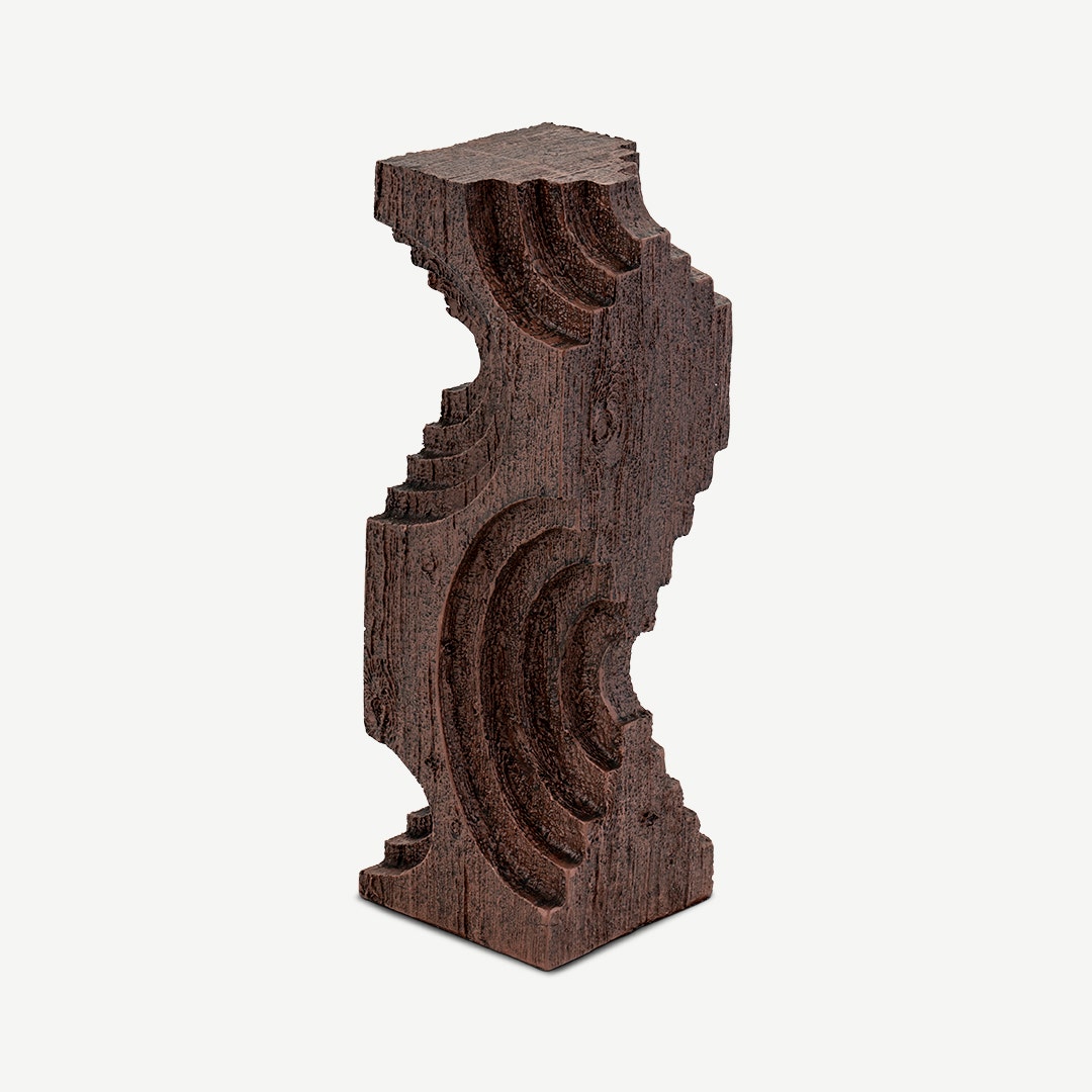 Nadine Abstract Sq.Tree Decor-Brown B