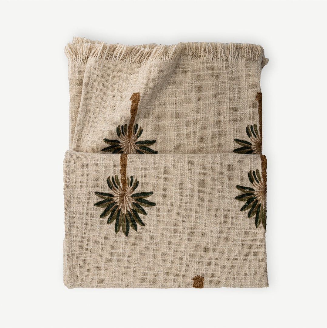 Nahla Embroidered Throw