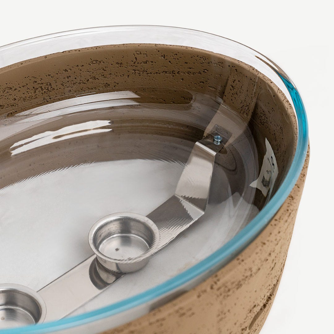 Naila Food Warmer With Glass Lid-Terracotta