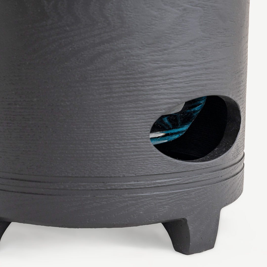 Naila Soup Warmer With Steel Lid-Black