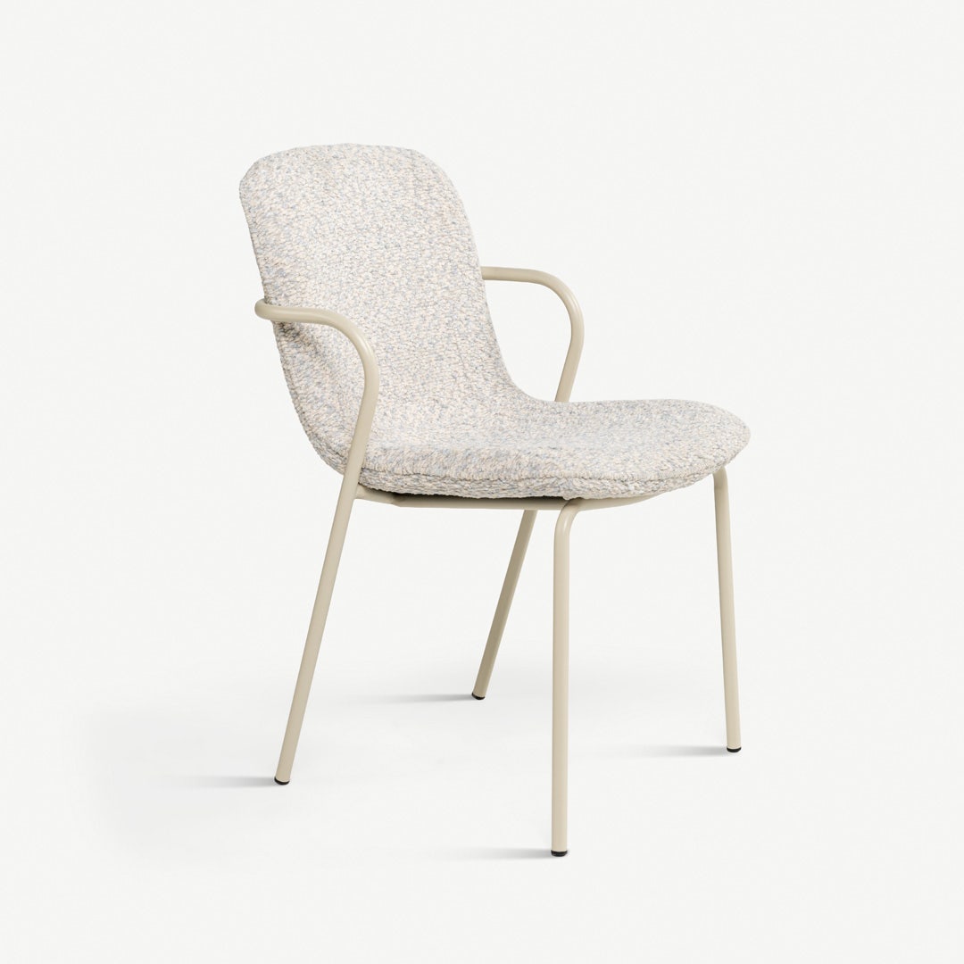 Naira Dining Arm Chair Ivory