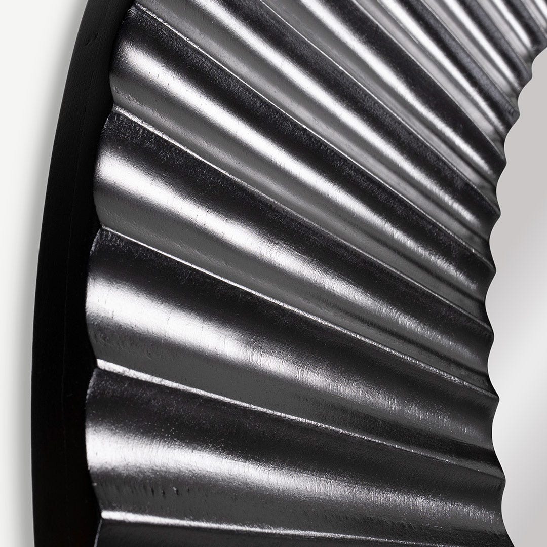 نابولي مرآة كونسول - أسود