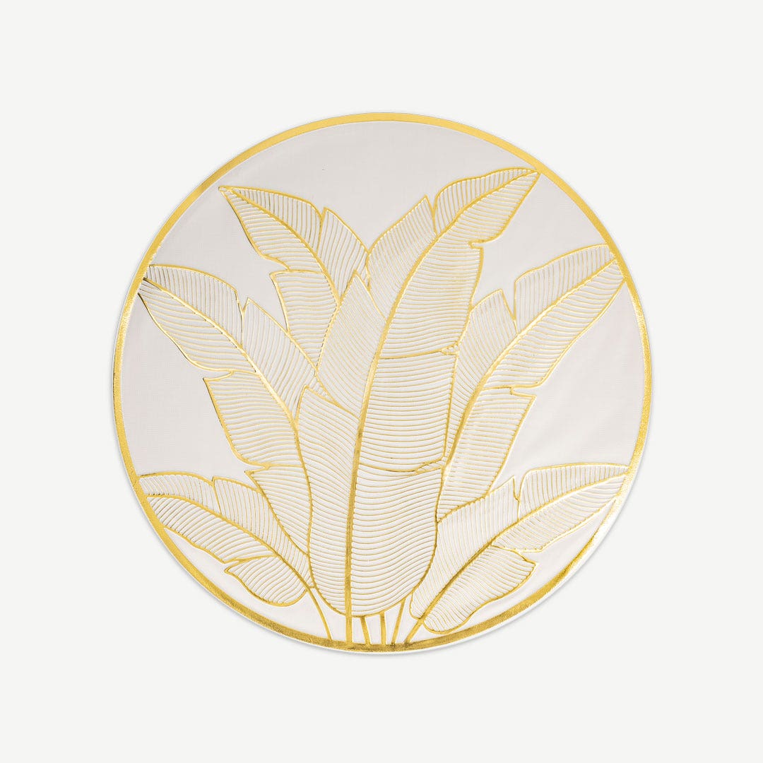 ناور مفرش طاولة 38x38 سم - ذهبي