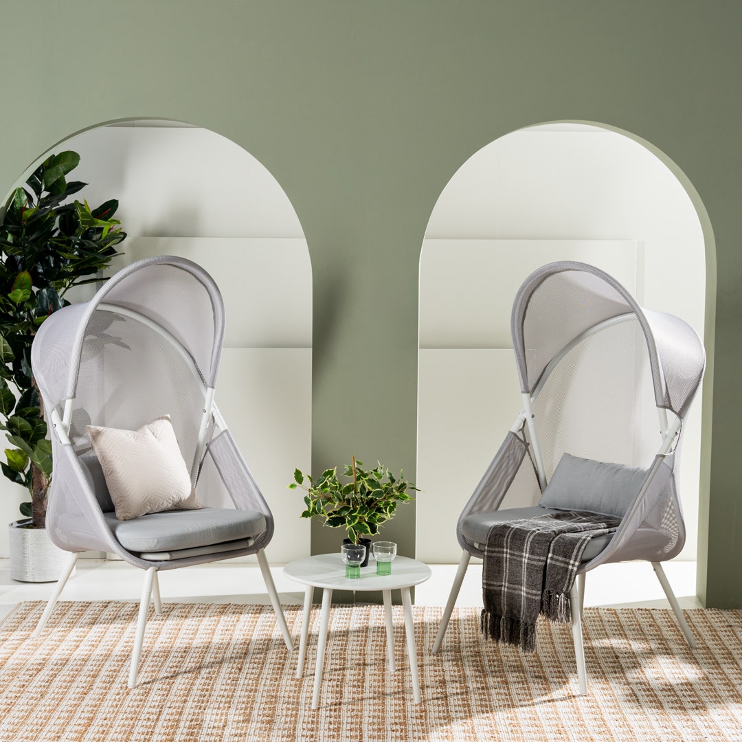 Navya 3 Piece Tea Set Light Grey