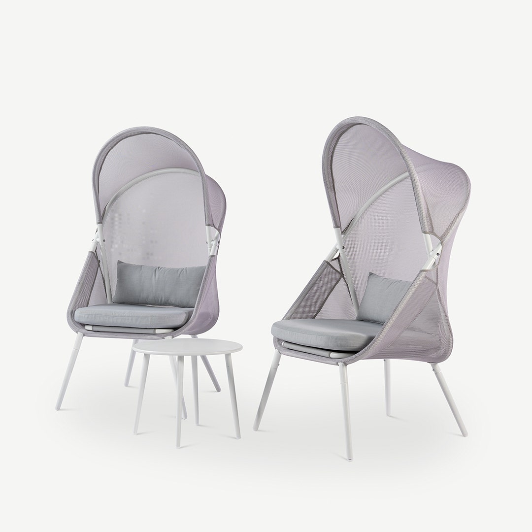 Navya 3 Piece Tea Set Light Grey