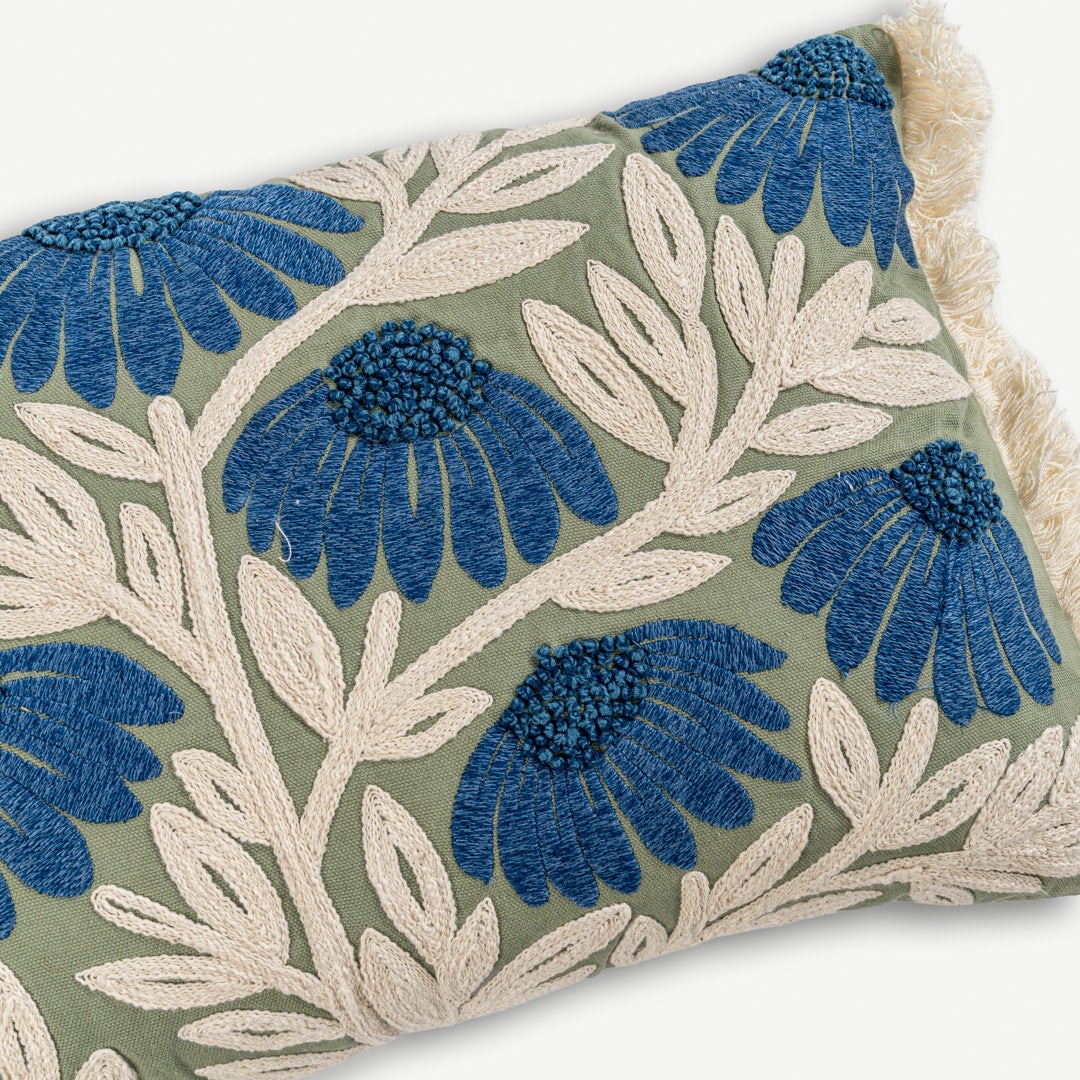 Neleo Embroidered Cushion - 30x50cm