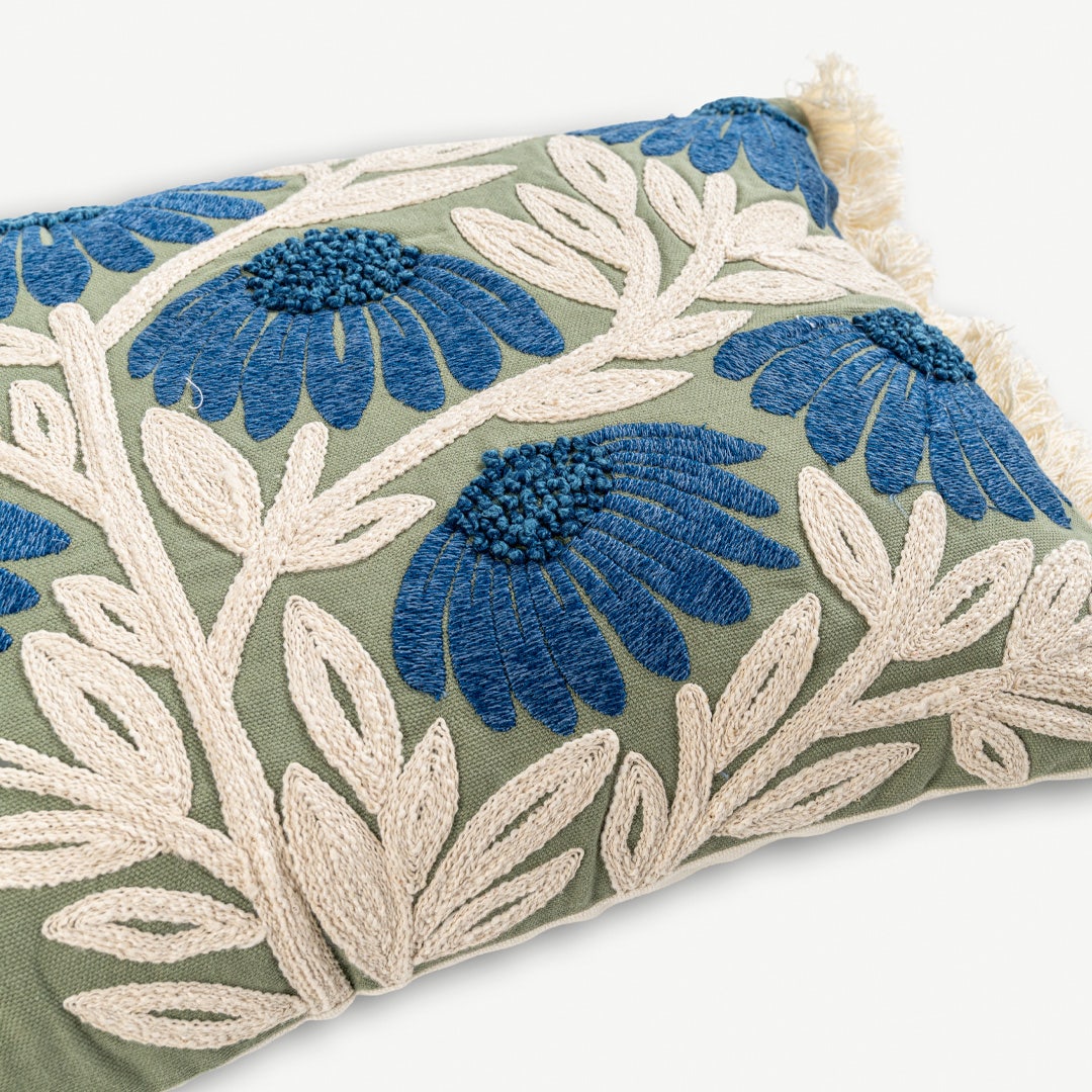 Neleo Embroidered Cushion - 30x50cm
