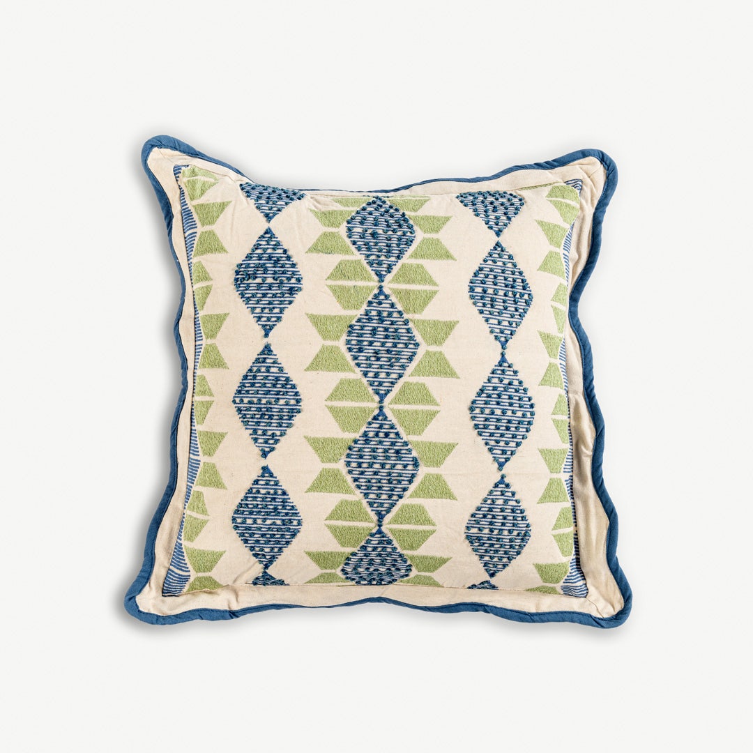 Neleo Embroidered Cushion - 50x50cm