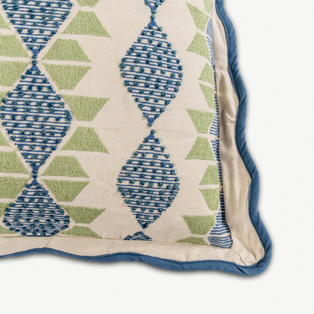 Neleo Embroidered Cushion - 50x50cm