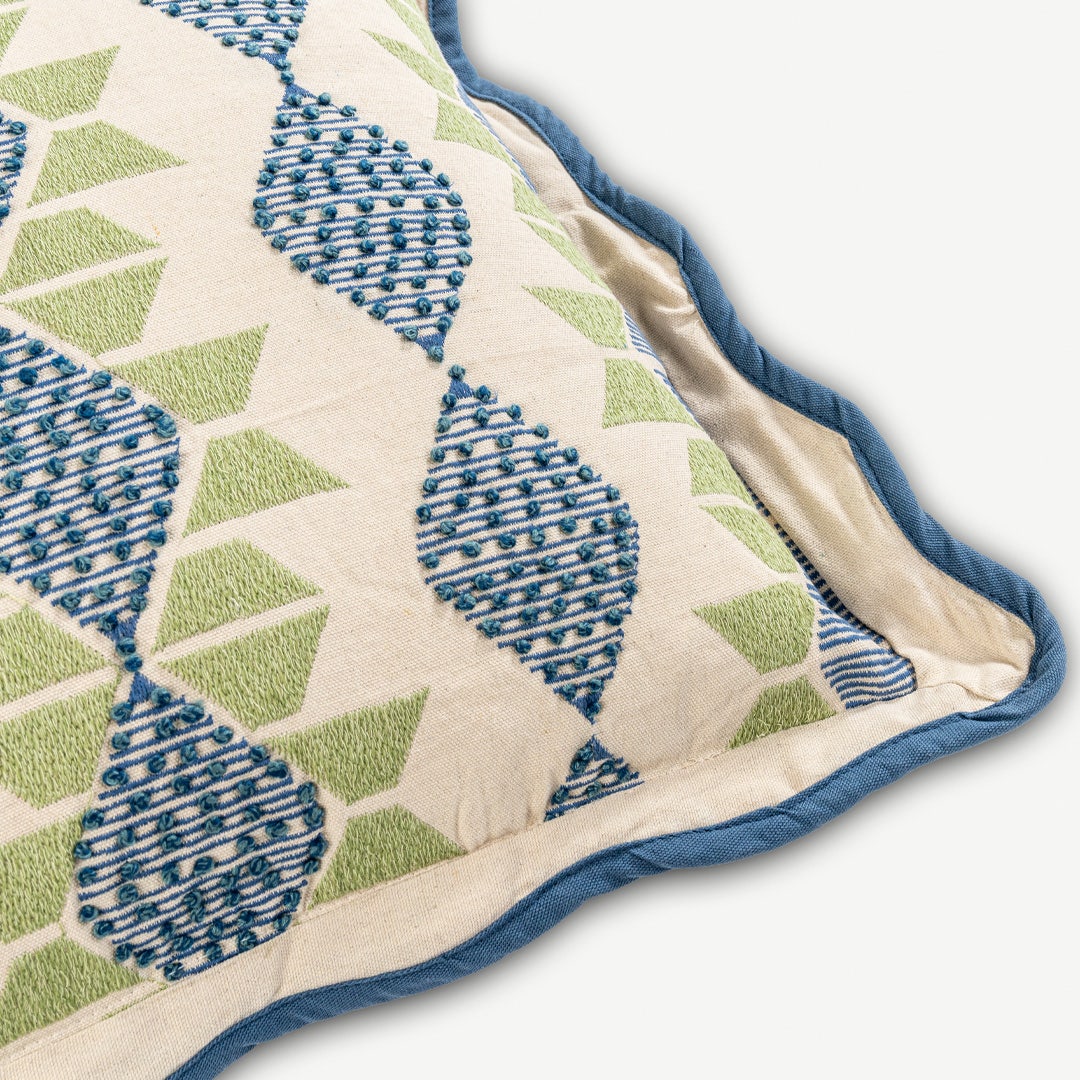 Neleo Embroidered Cushion - 50x50cm