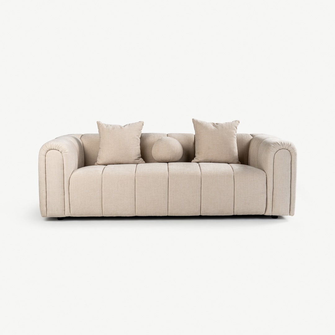 Nerla 3 Seater Sofa Beige