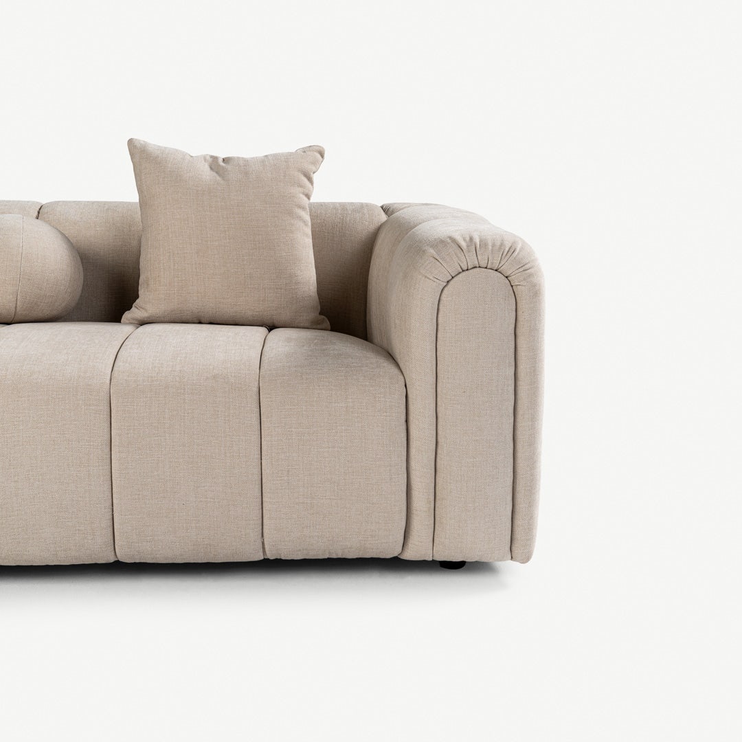 Nerla 3 Seater Sofa Beige