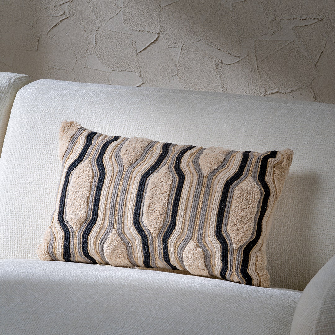 Neva Embroidered Cushion -30x50cm