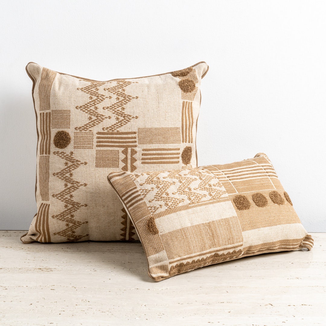 Nisa Embroidered Cushion - 30x50cm