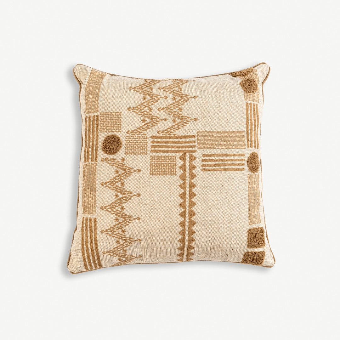 Nisa Embroidered Cushion - 50x50cm