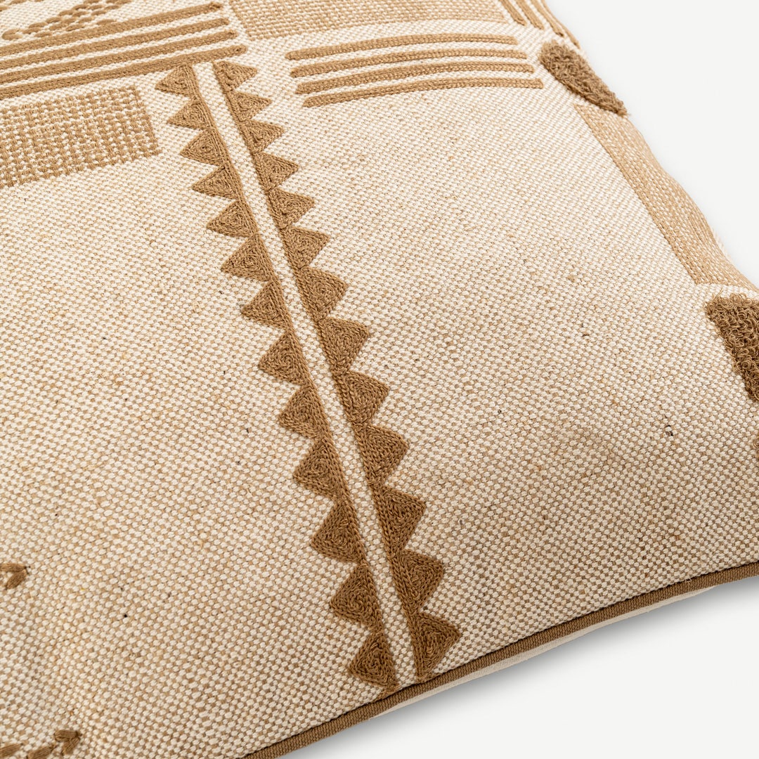 Nisa Embroidered Cushion - 50x50cm