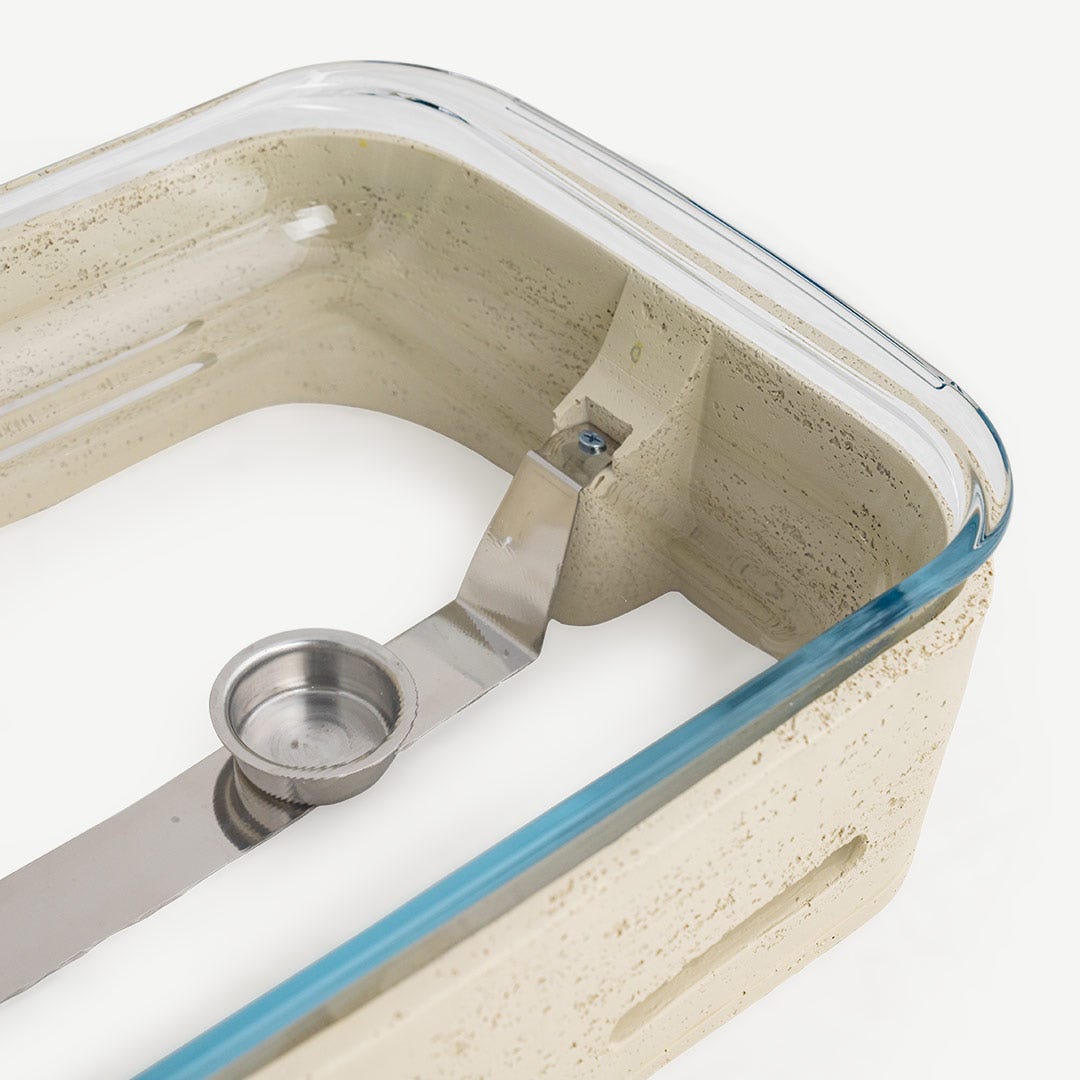 Niya Food Warmer With Glass Lid-Ivory