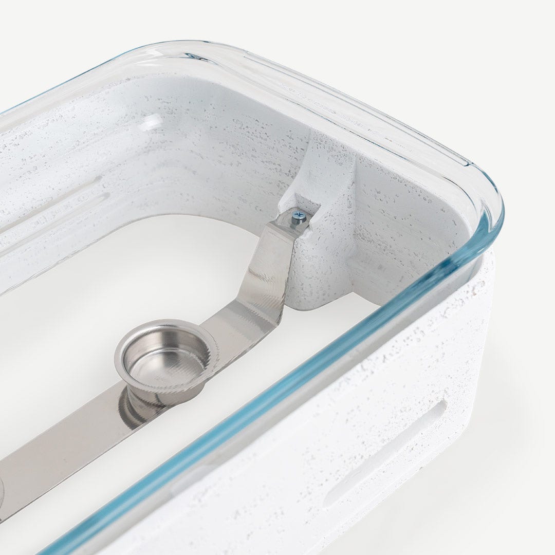 Niya Food Warmer With Glass Lid-White