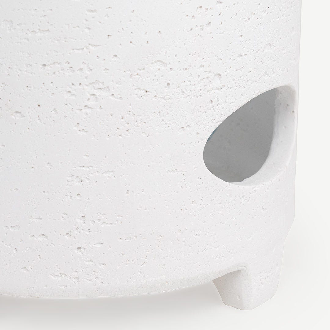 Niya Soup Warmer With Steel Lid-White