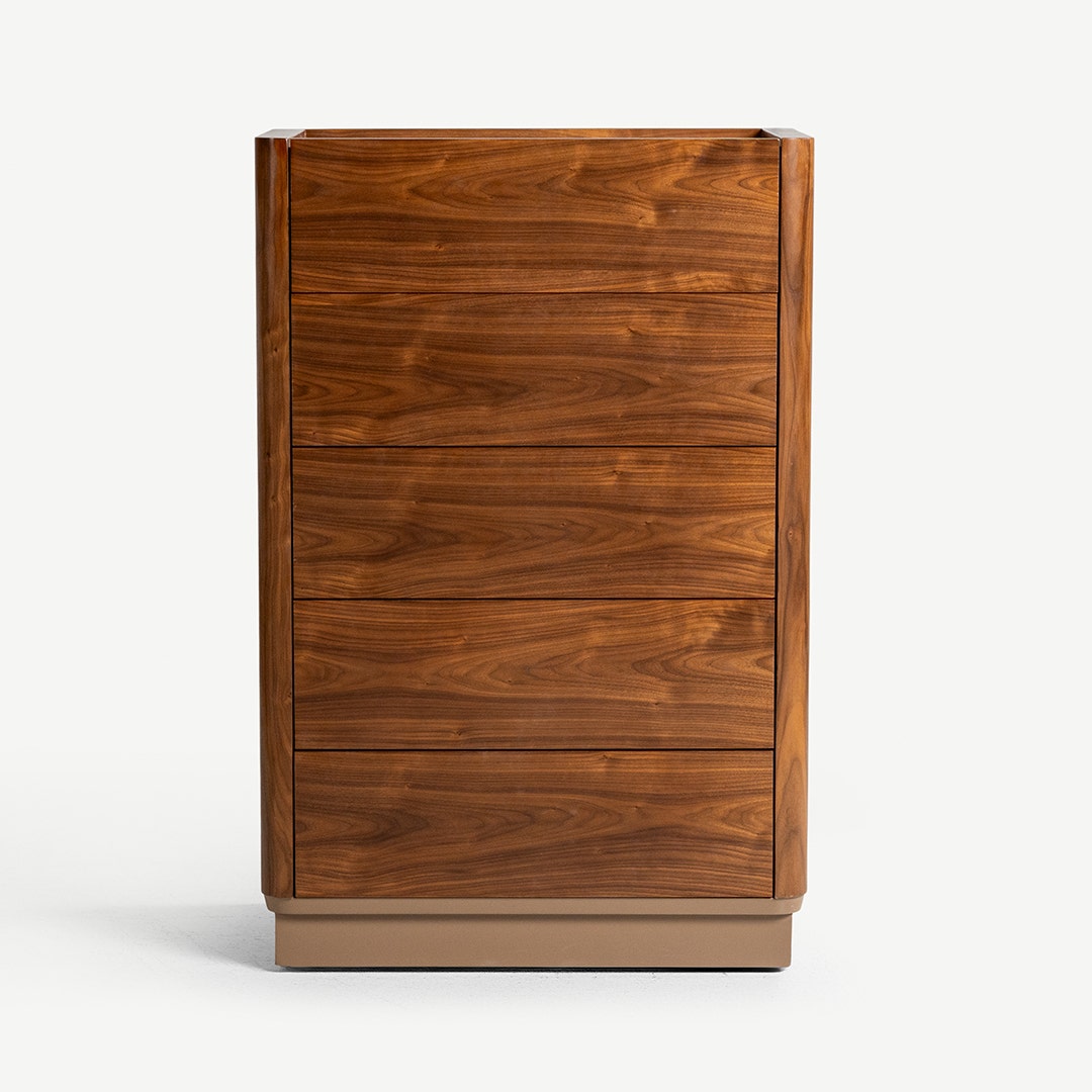 Norriz Chest of 5 Drawers Walnut