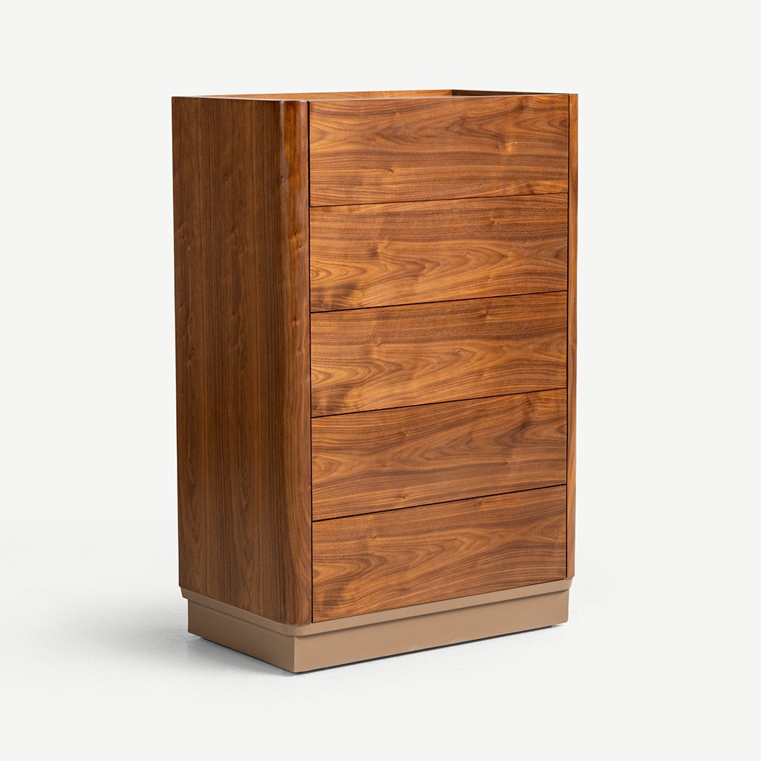 Norriz Chest of 5 Drawers Walnut