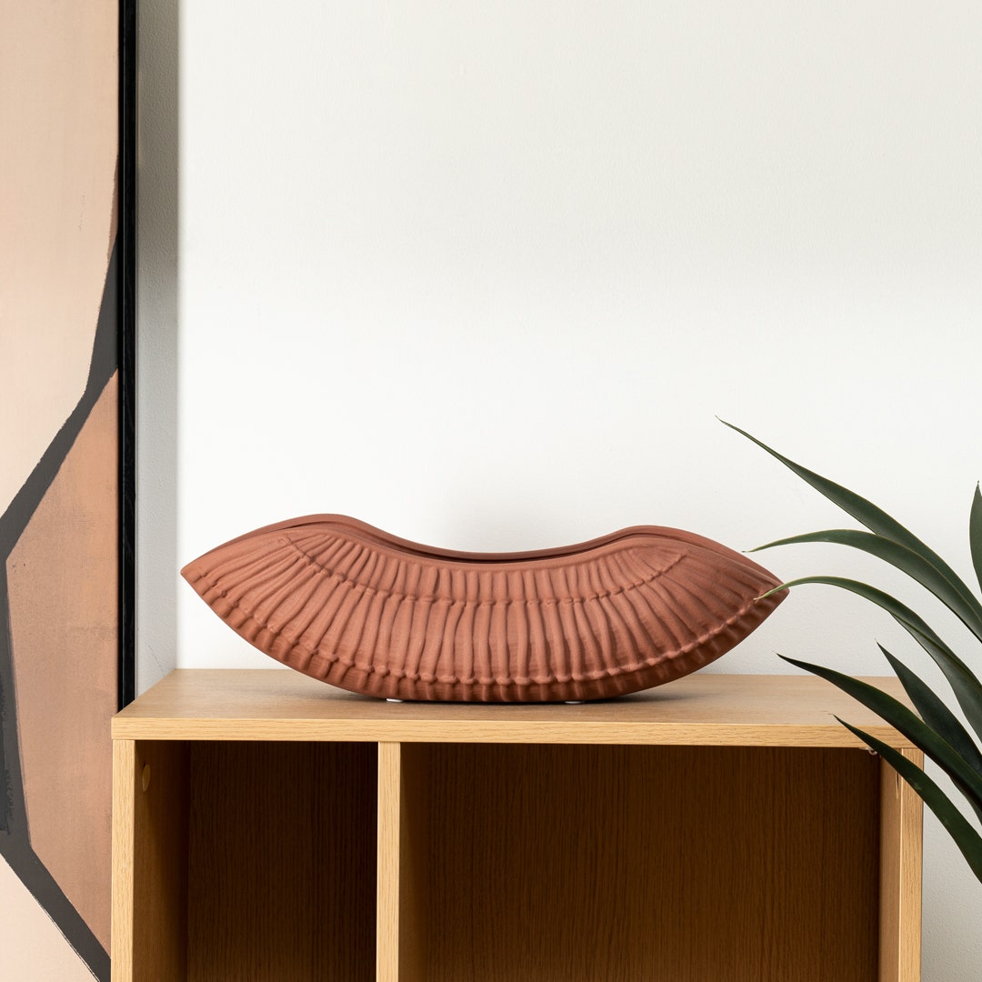 وعاء ديكور سيراميك نورتون - تيراكوتا