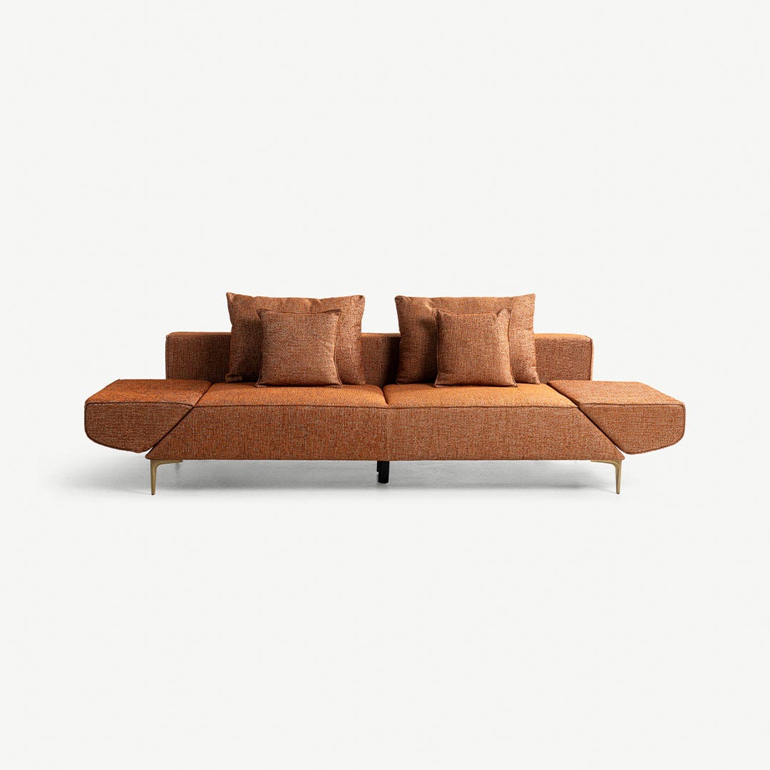 Novalie 3 Seater Sofa Terracotta