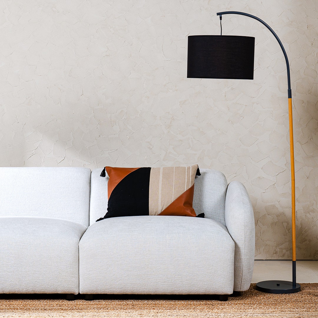 أوديل كرسي بمسند ذراع يمين متعدد الأجزاء - رمادي