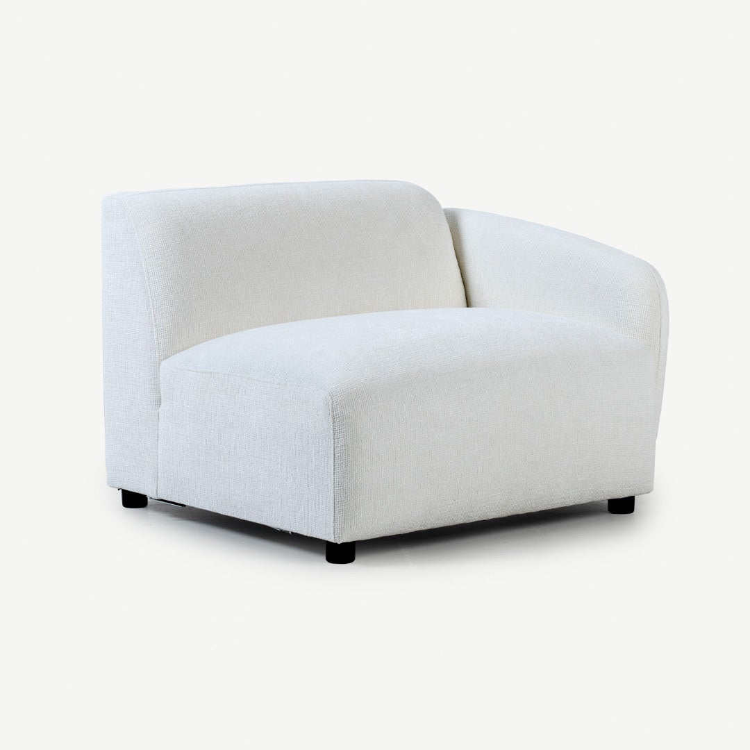 Odell Modular Arm Chair Right Ivory