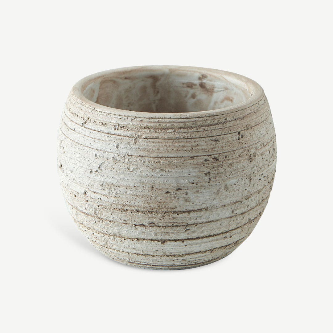 Olani Cement Planter Beige 12.5x10.5cm