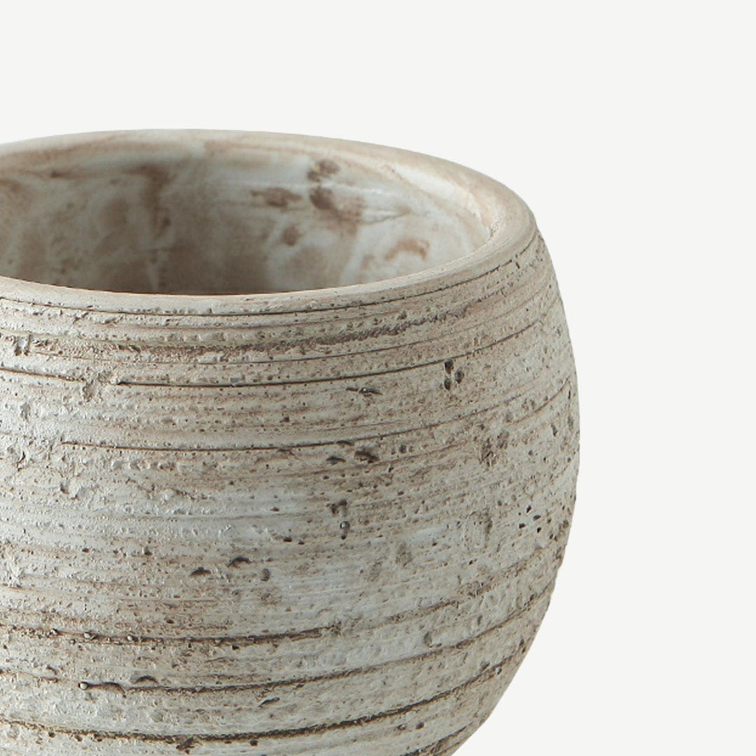 Olani Cement Planter Beige 12.5x10.5cm