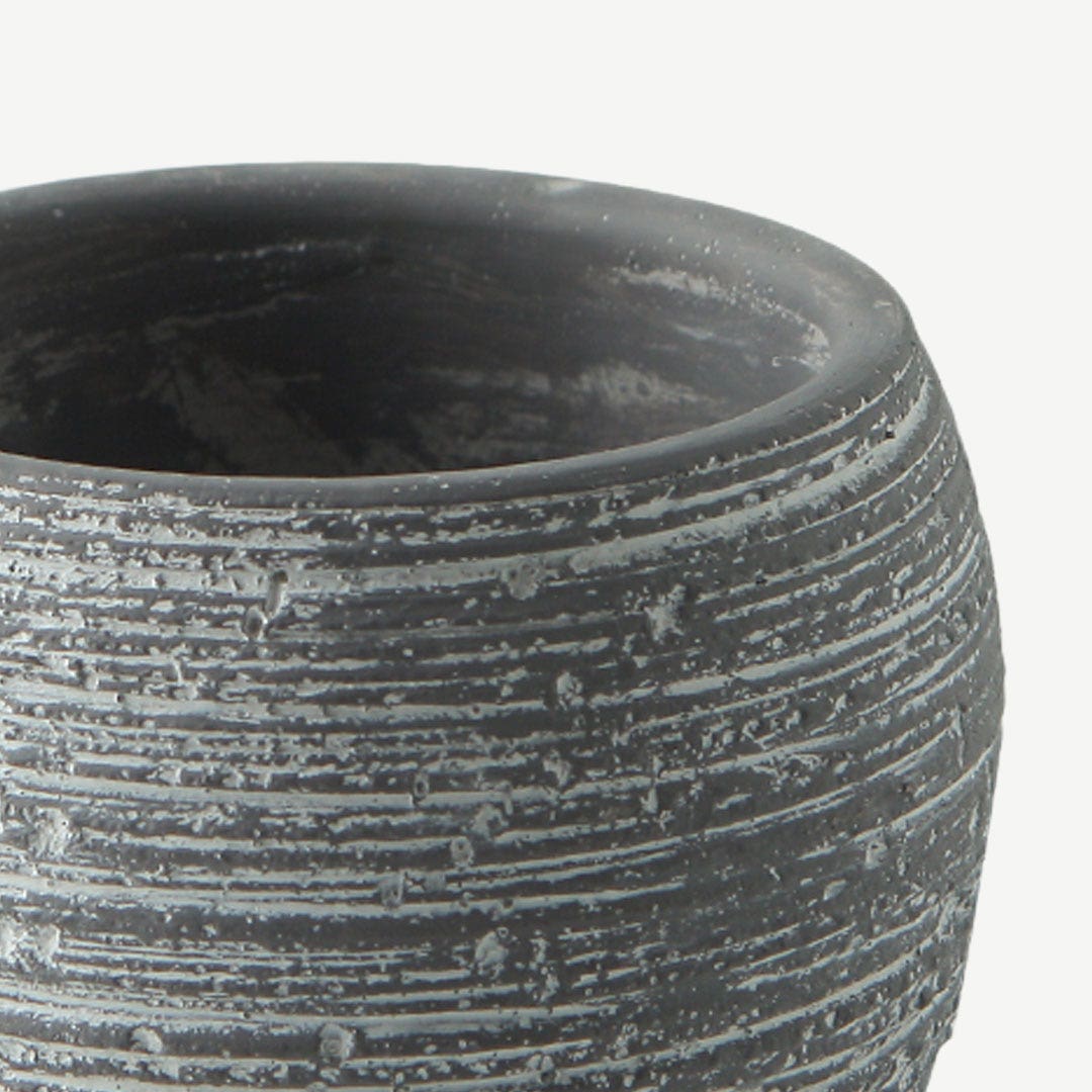 Olani Cement Planter Grey 14.5x12cm