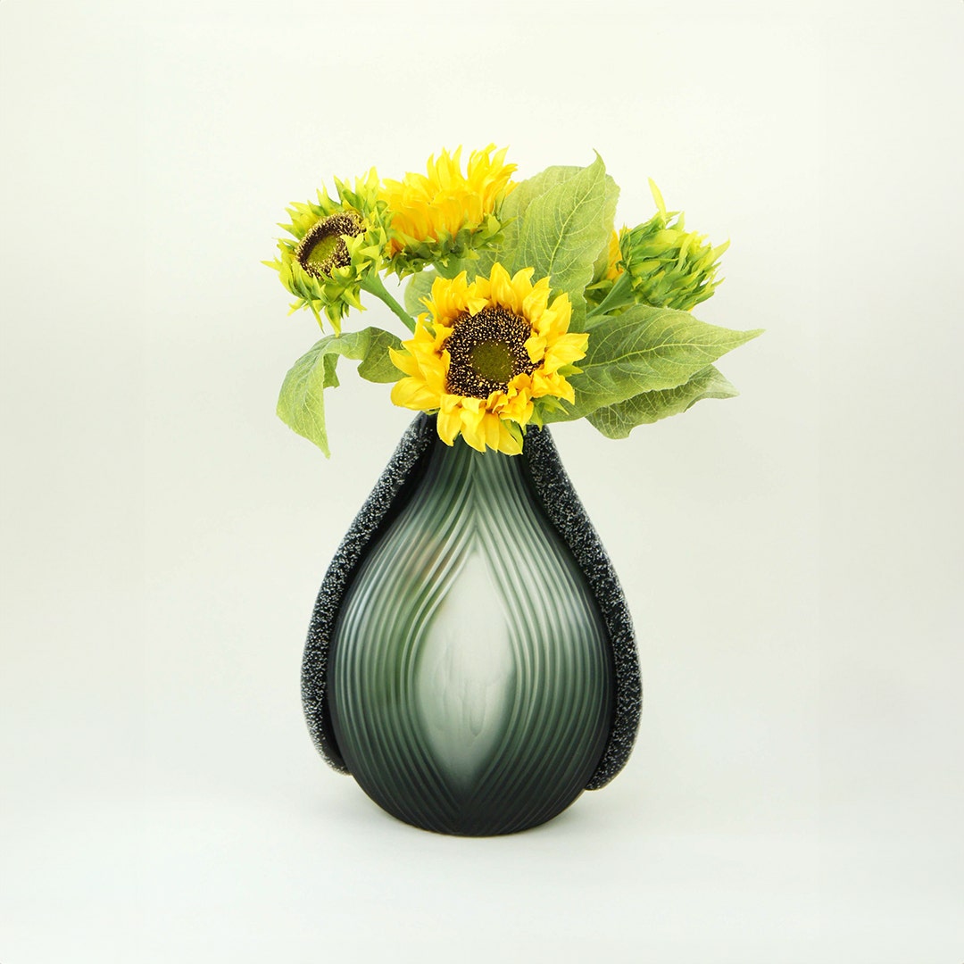 Olga Glass Decor Vase -29cm