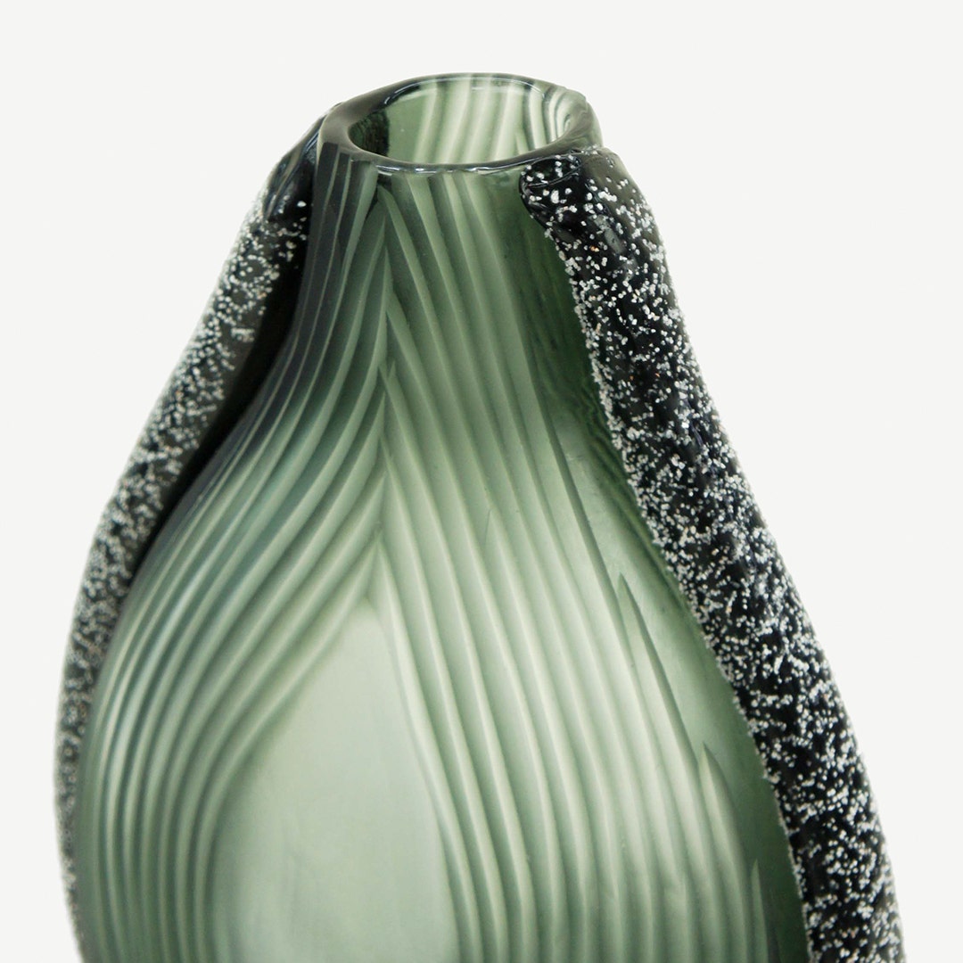 Olga Glass Decor Vase -29cm