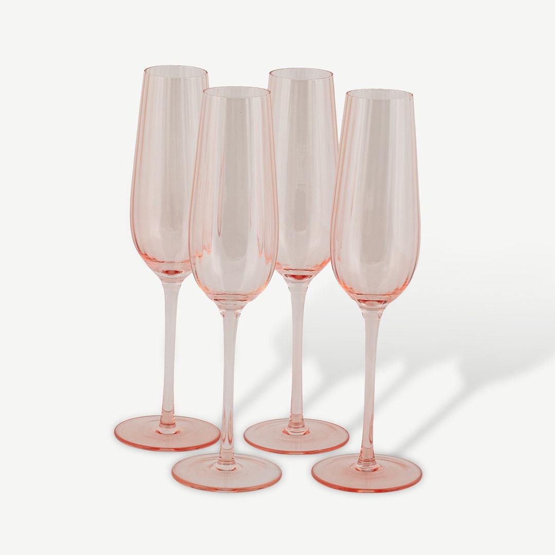 Olin P/Pink Glass Set of 4pcs -220ml