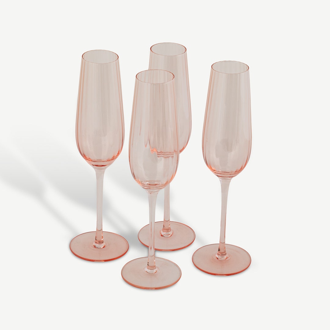 Olin P/Pink Glass Set of 4pcs -220ml