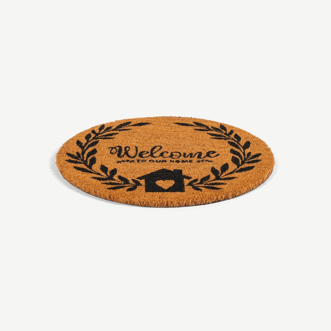 Our Home Coir Printed Door Mat -50x50cm