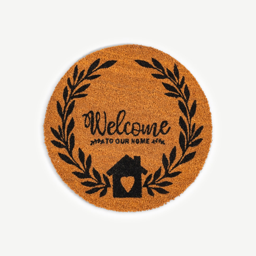 Our Home Coir Printed Door Mat -50x50cm