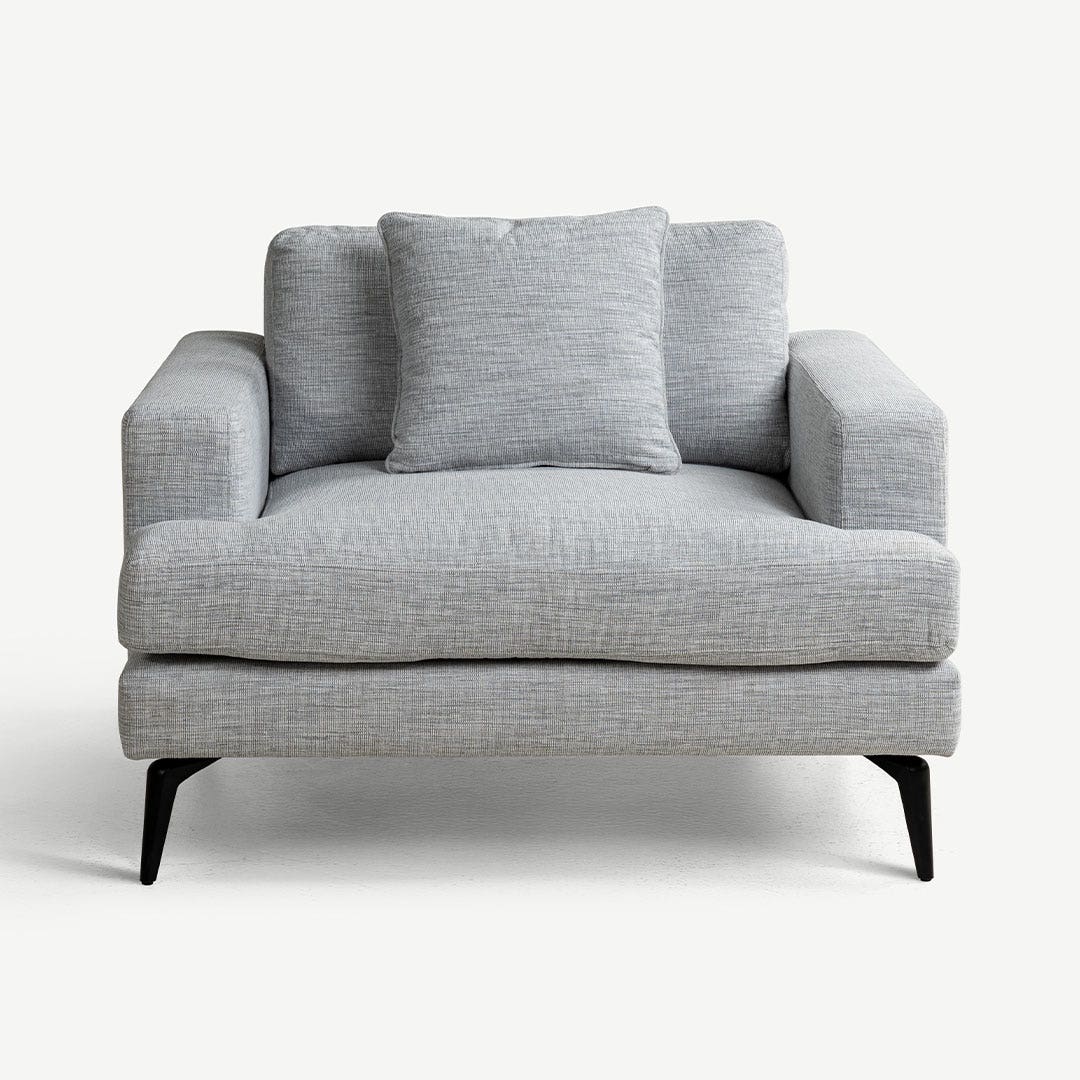 Palma 1 Seater Sofa Grey