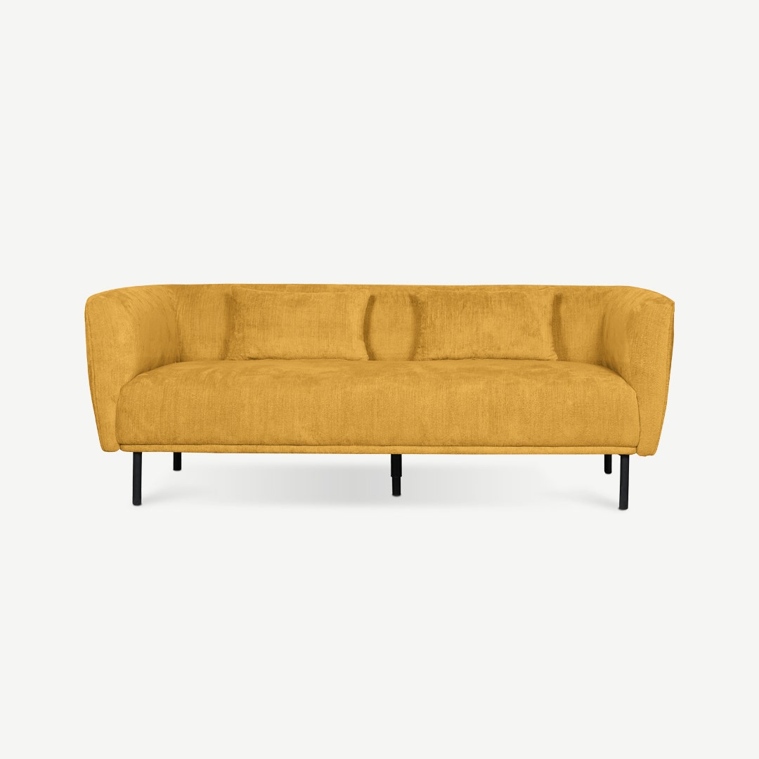 Penzu 2 Seater Sofa Pastel Yellow
