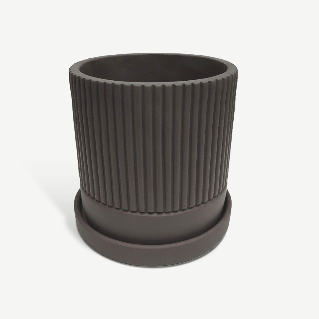 Pietra Cement Planter Grey 15x14cm