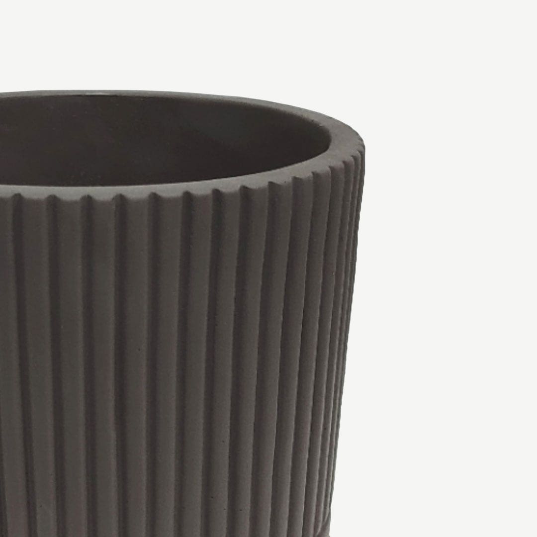 Pietra Cement Planter Grey 15x14cm