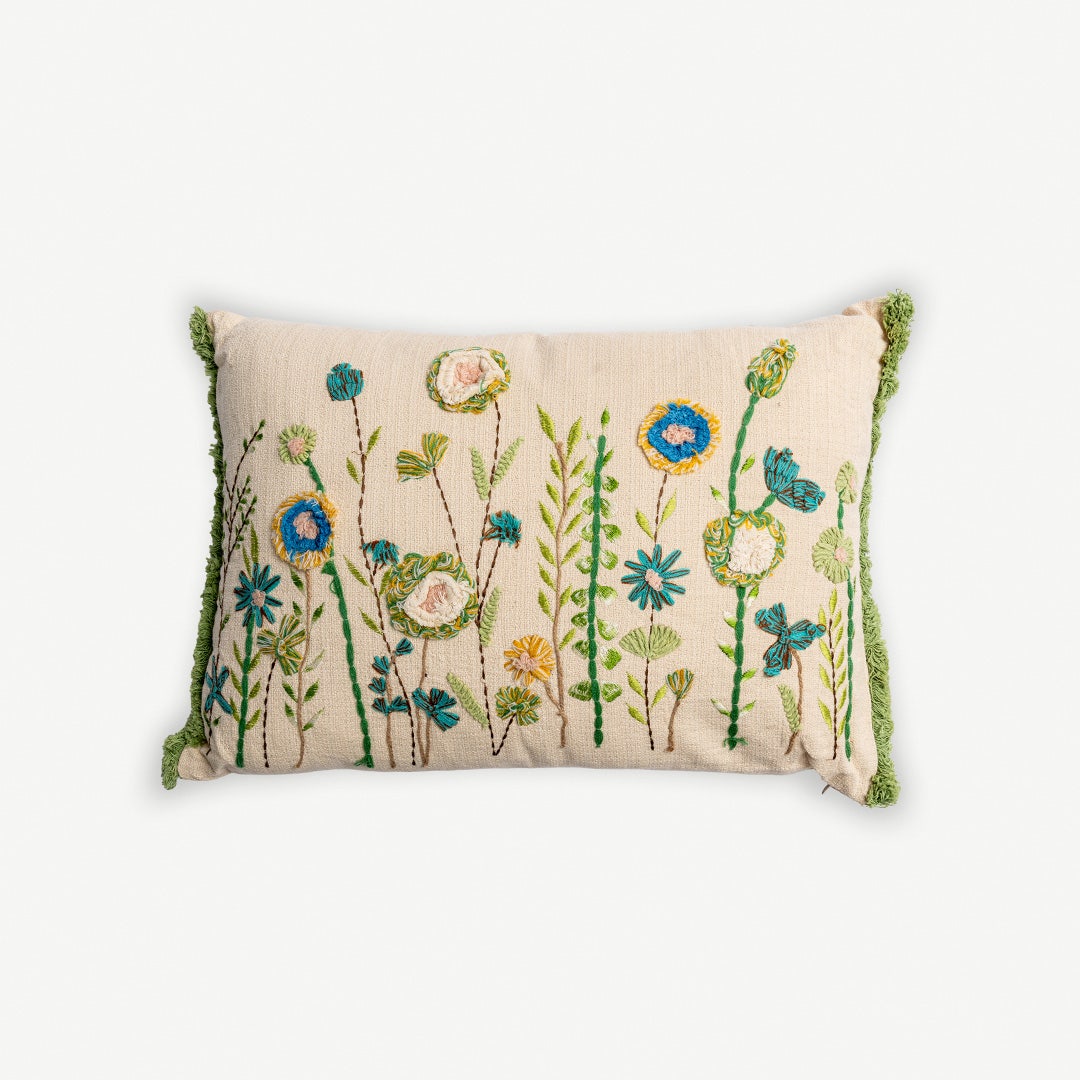 Posie Embroidered Cushion -40x60cm