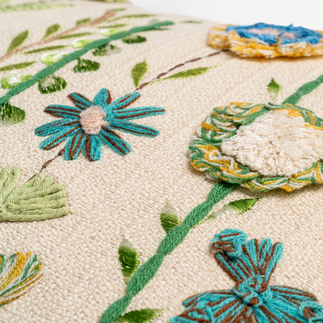 Posie Embroidered Cushion -40x60cm