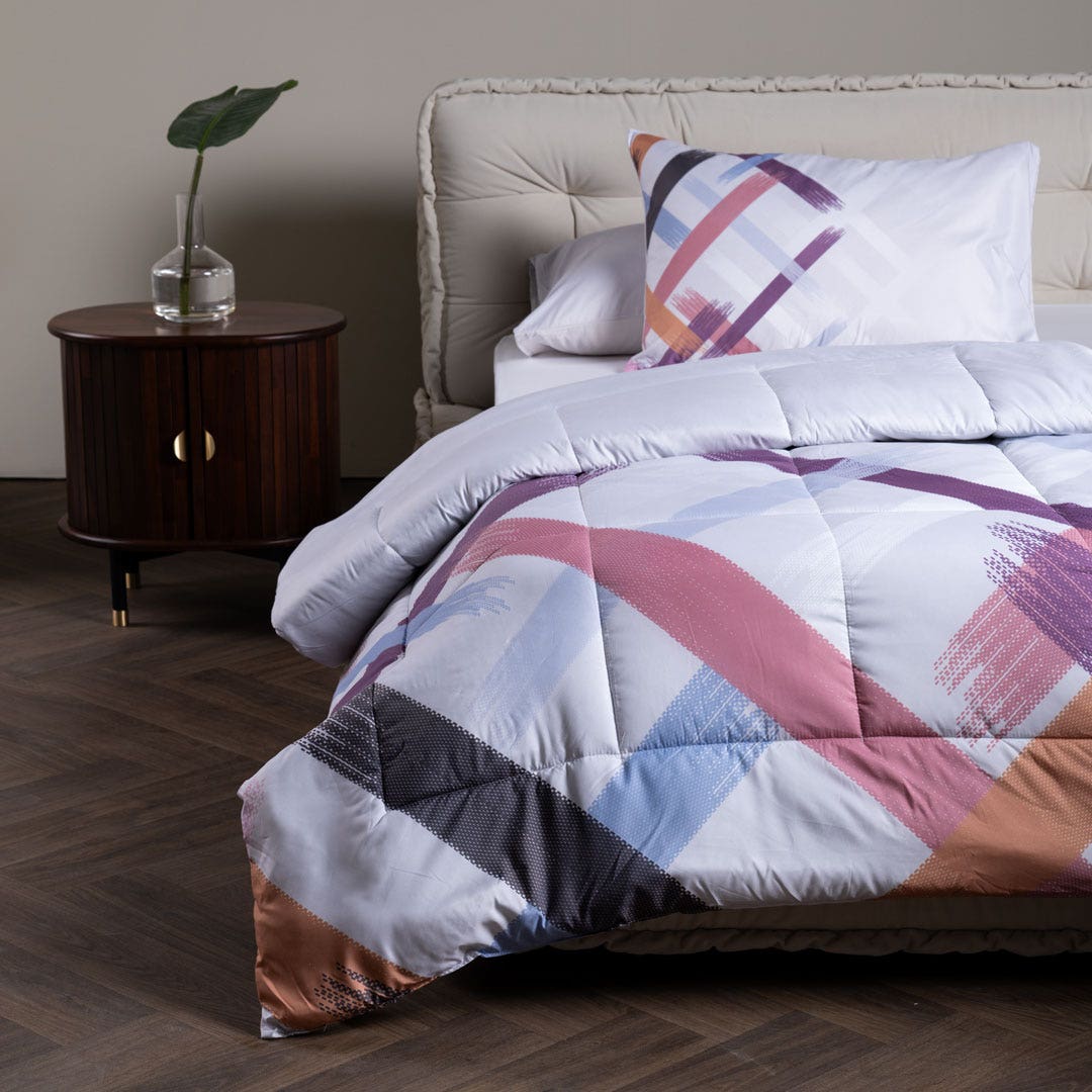 Priscilla Printed Comforter Set-135x220