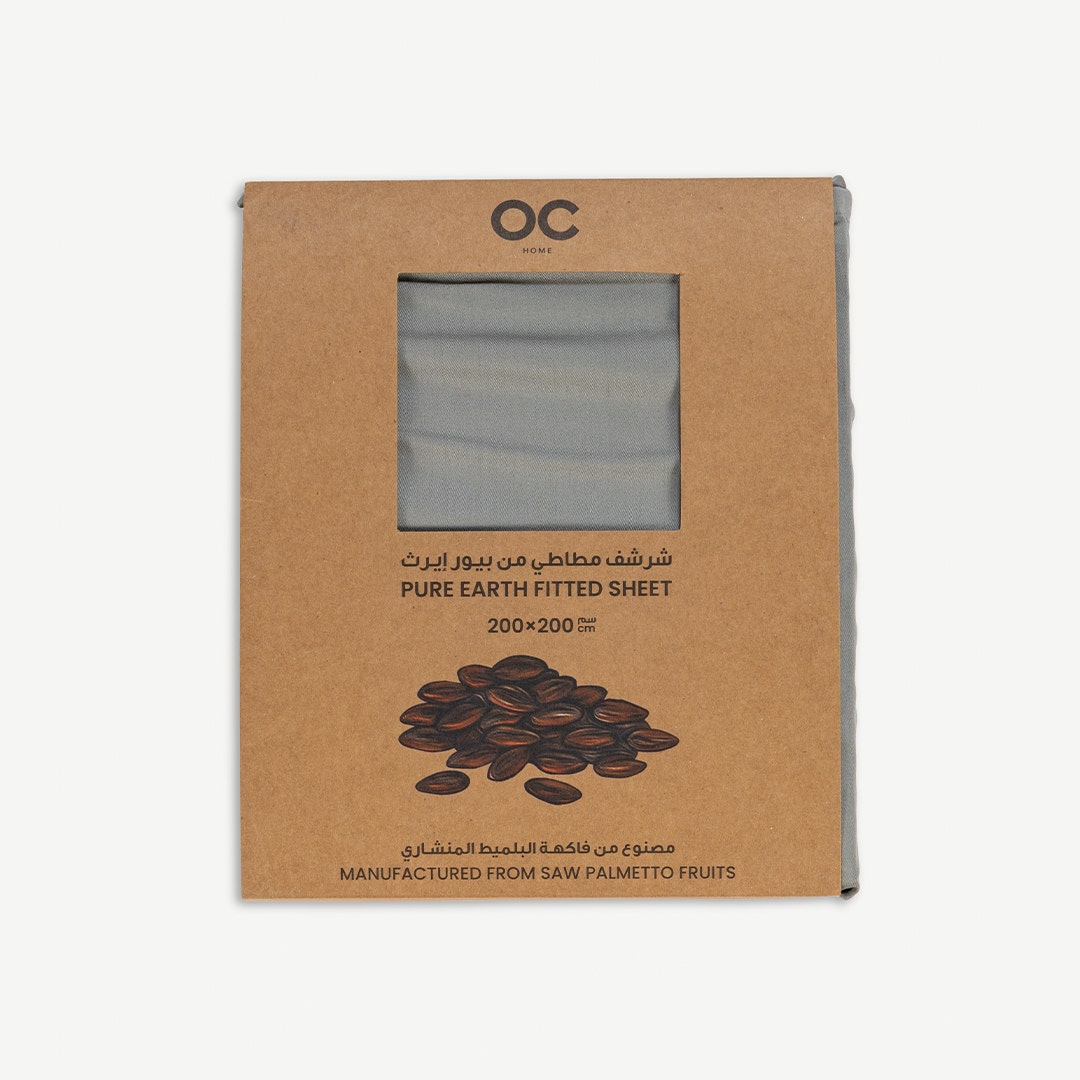Pure Earth Fitted Sheet Sage